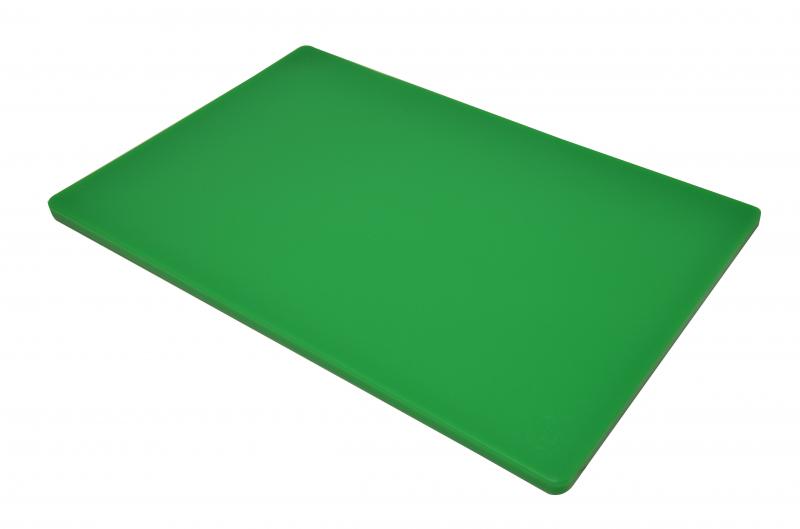 12" x 18" x 1/2" Polyethylene Green Rigid Cutting Board